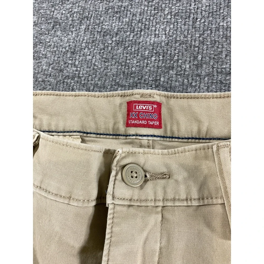 Levi's XX Chino Standard Taper Pants Men's 38x32 Khaki Casual Stretch Chinos